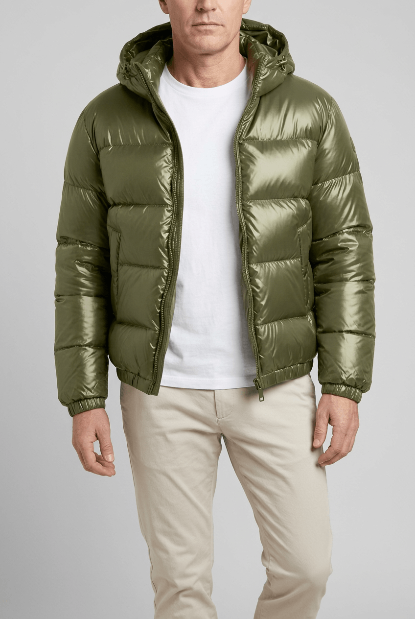 Heren Gewatteerd Puffer Winterjas | Capuchon & Ritszakken