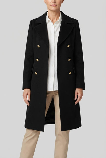 Dames Dubbelrijige Trenchcoat | Reverskraag & Zakken