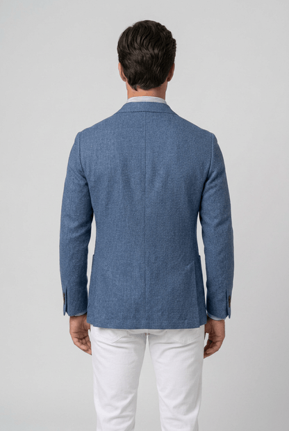 Blazer Heren Slim Fit | Notch Revers & Gestructureerde Stof