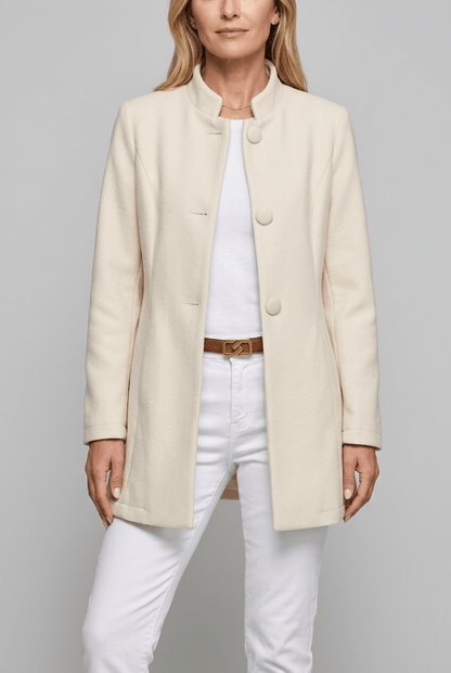 Dames jas met staande kraag | Trenchcoat