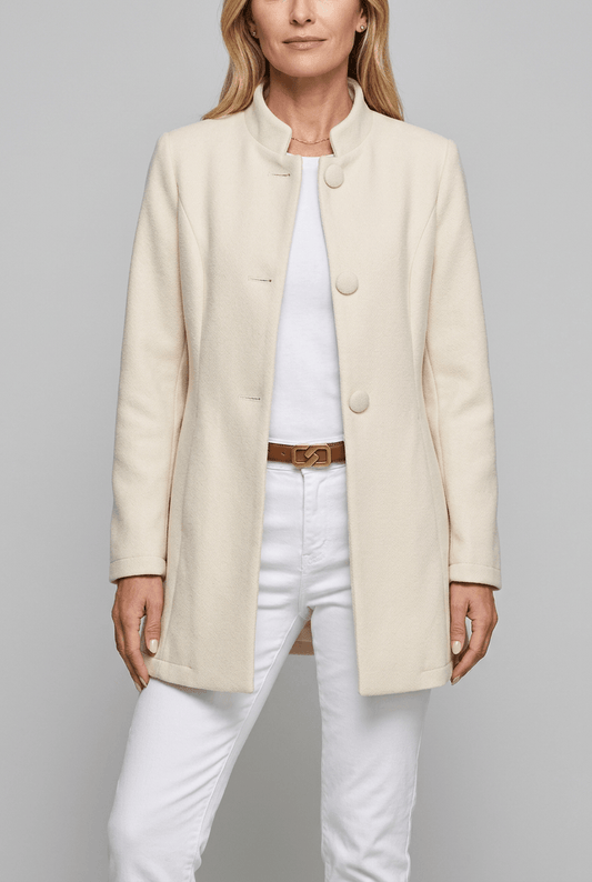Dames jas met staande kraag | Trenchcoat
