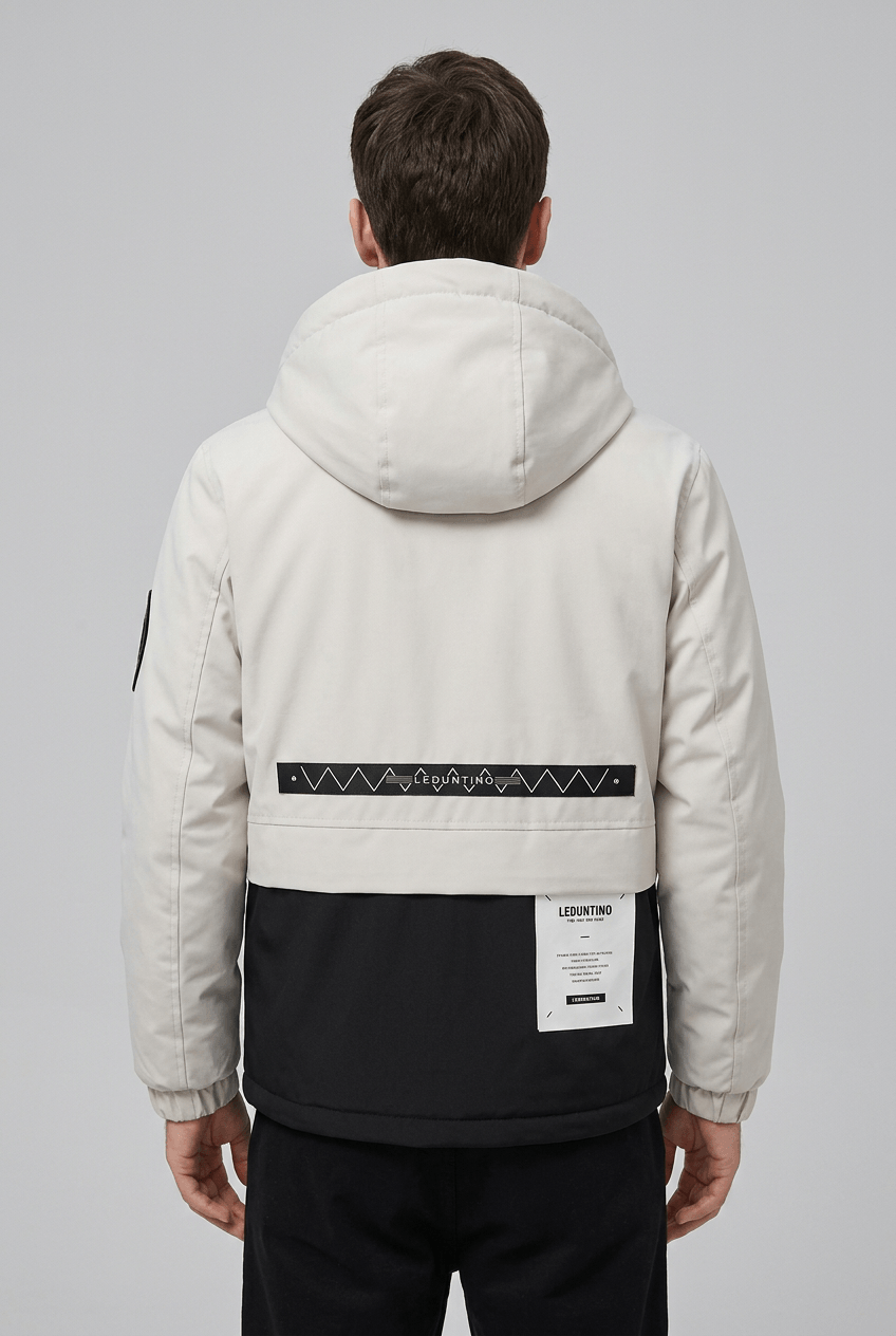 Heren Winterjas met Capuchon | Trekkoord & Klepzakken