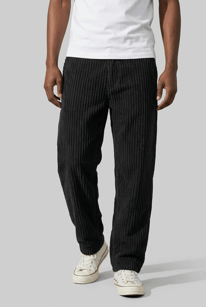 Heren Corduroy Broek | Brede Rib & Rechte Pijp