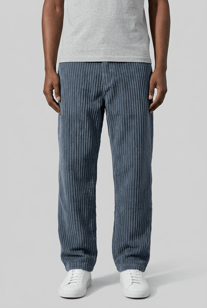 Heren Corduroy Broek | Brede Rib & Rechte Pijp