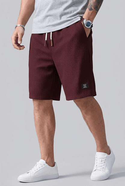 Heren Korte Broek | Wafelstructuur & Elastische Taille