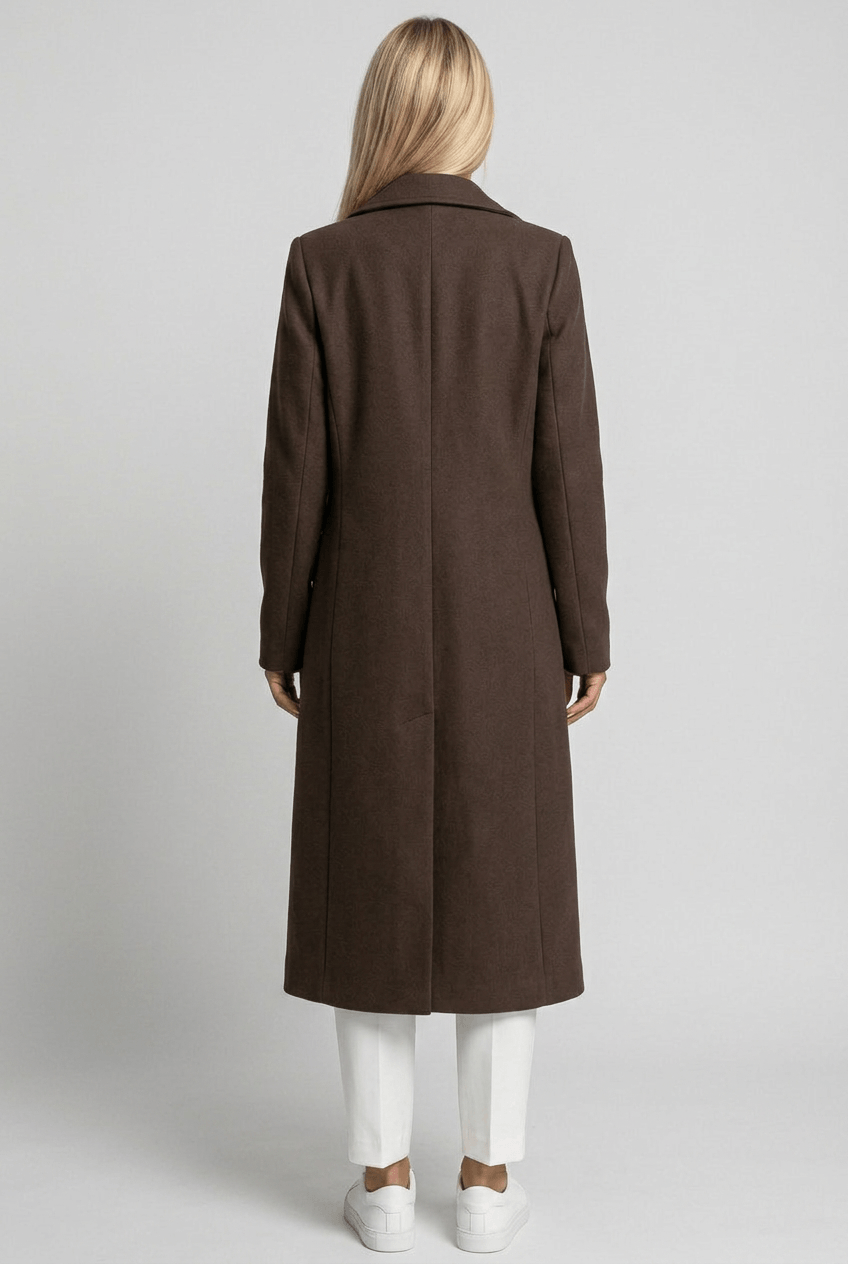Dames Lange Trenchcoat | Ceintuur & Dubbele Knopenrij
