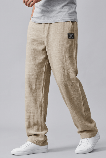 Heren Zomerbroek | Wijde Pijpen & Elastische Tailleband