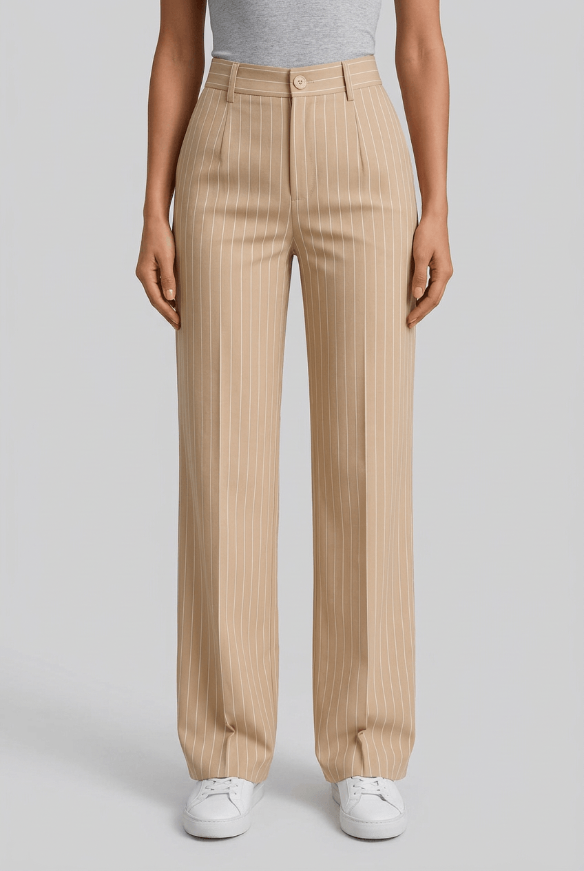 Dames Pantalon | Wijde Pijp & Hoge Taille