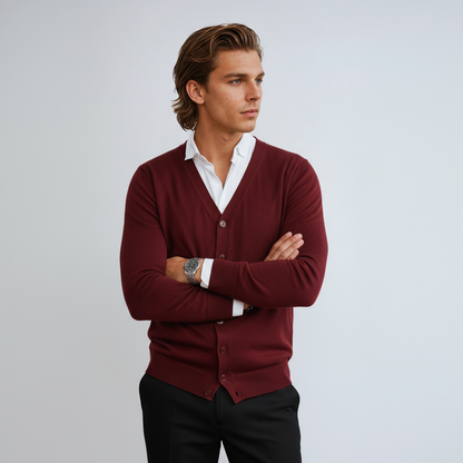 Tinho Vest Heren | V-Hals & Knoopsluiting