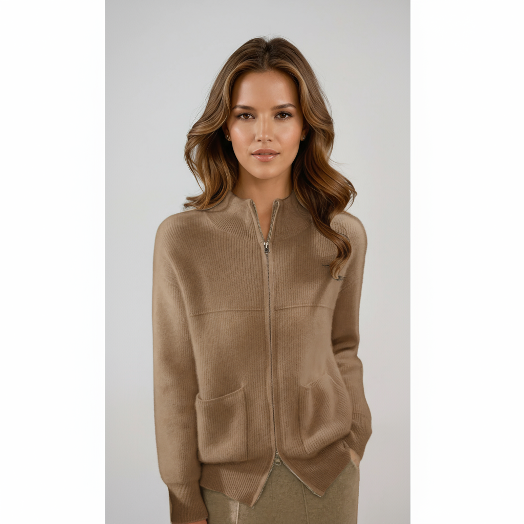 Vest Dames Merino Wol | Zakken & Ritssluiting