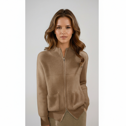Vest Dames Merino Wol | Zakken & Ritssluiting