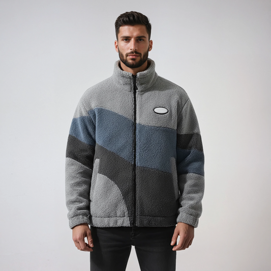 Heren Fleece Jas | Vintage Stijl