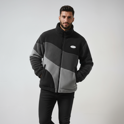 Heren Fleece Jas | Vintage Stijl