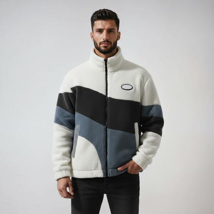 Heren Fleece Jas | Vintage Stijl