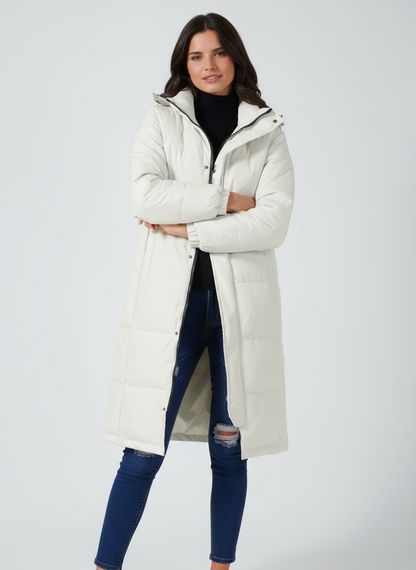 Lange Winterjas Dames | Capuchon & Gewatteerd