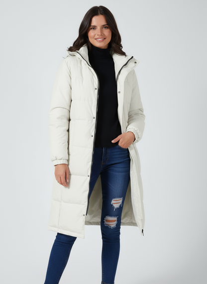 Lange Winterjas Dames | Capuchon & Gewatteerd