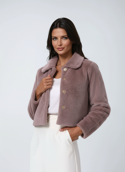 Lucy Dames Faux Fur Jas