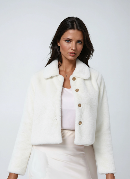 Lucy Dames Faux Fur Jas