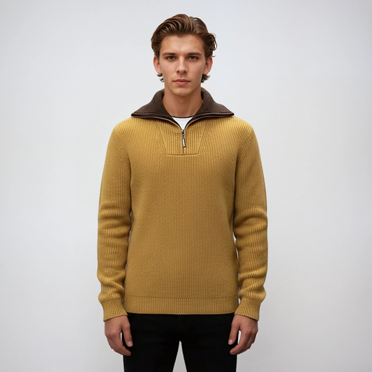 Heren Trui | Half-Zip & Kraag