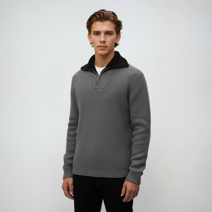 Heren Trui | Half-Zip & Kraag