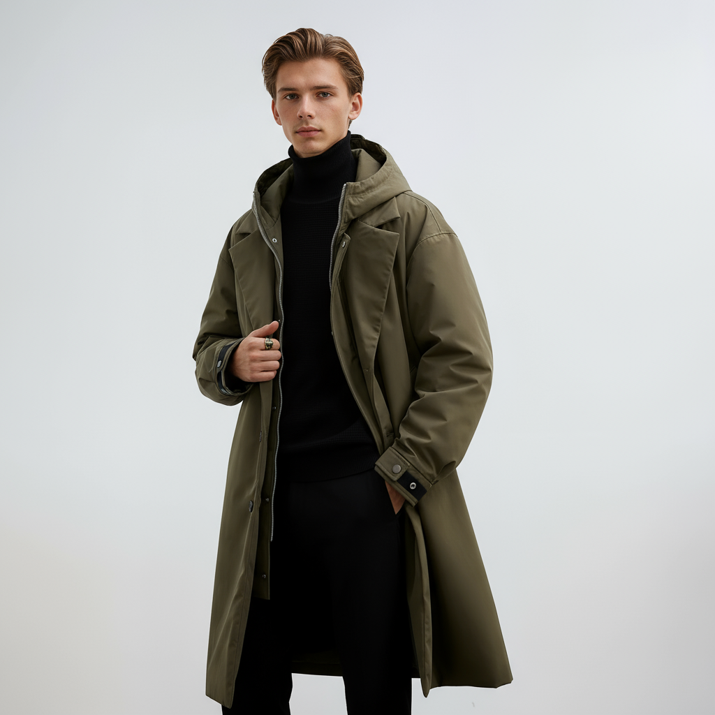 Kennington Winterjas Heren | Trenchcoat met Capuchon