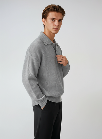 Heren Sweater | Polo Kraag