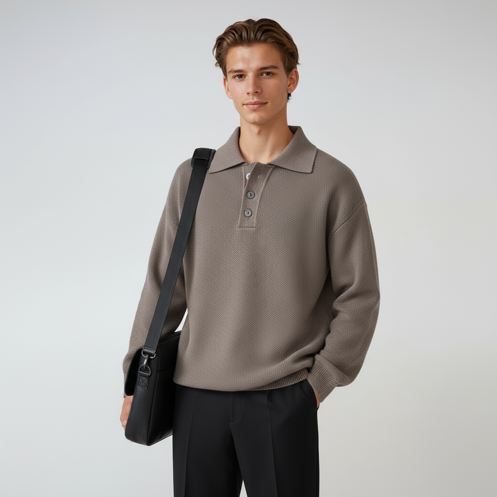 Heren Sweater | Polo Kraag