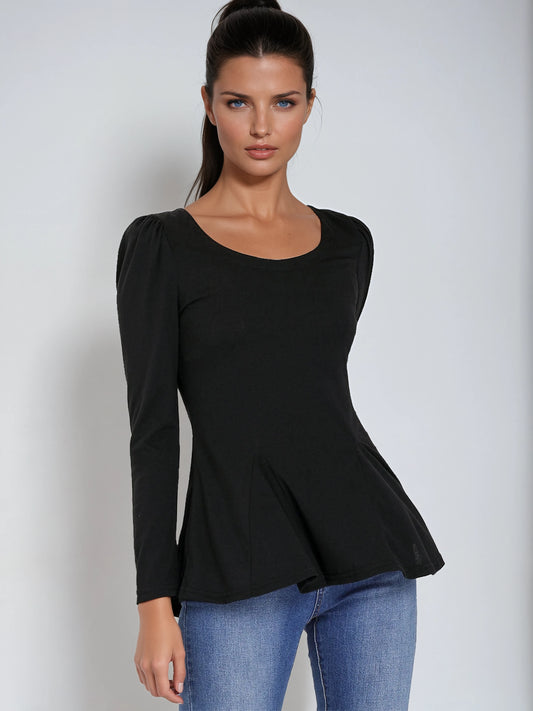 Mila Shirt Dames | Lange Mouwen & Ronde Hals