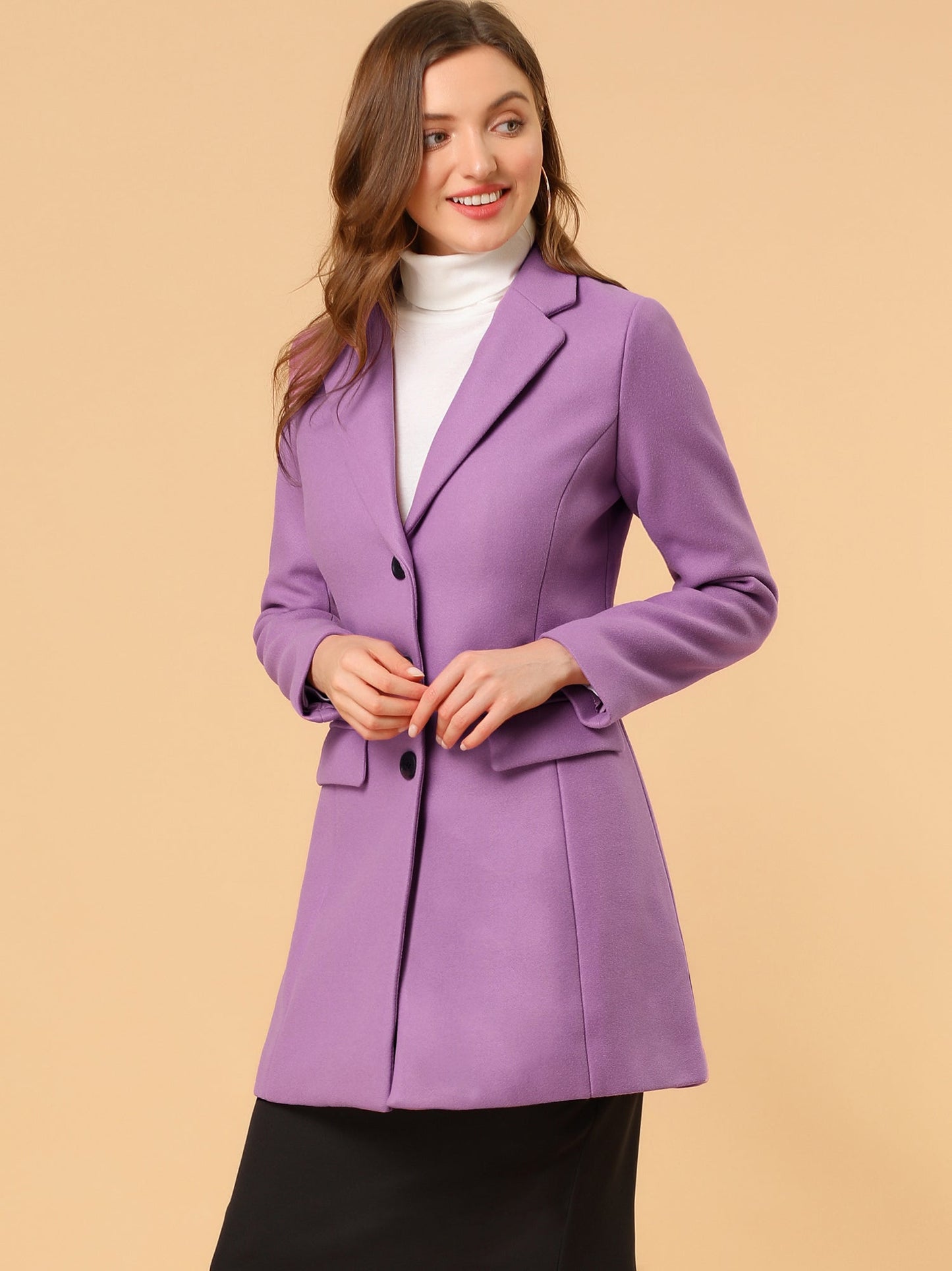 Liv Winterjas Dames | Mantel met Reverskraag