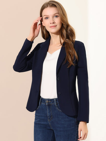 Elena Dames Blazer | Getailleerd Colbert met Revers & Knopen
