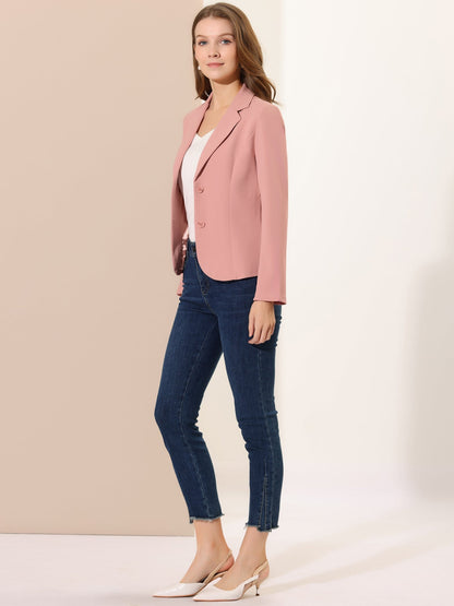 Elena Dames Blazer | Getailleerd Colbert met Revers & Knopen
