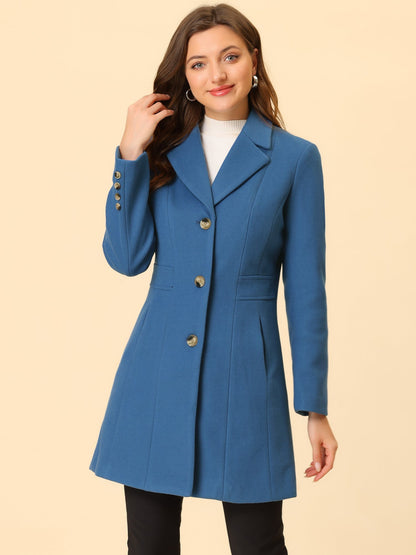 Isabelle Dames Winterjas | Lange Jas met Knoopsluiting