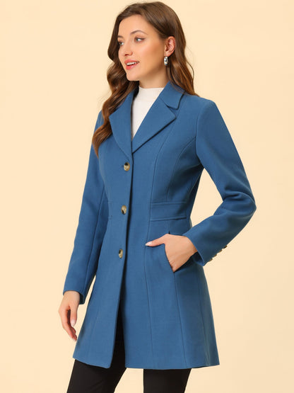 Isabelle Dames Winterjas | Lange Jas met Knoopsluiting