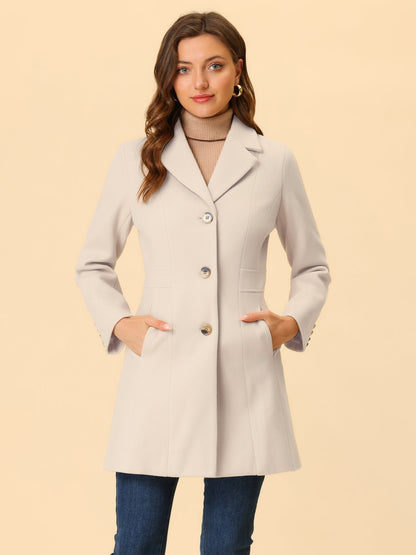 Isabelle Dames Winterjas | Lange Jas met Knoopsluiting