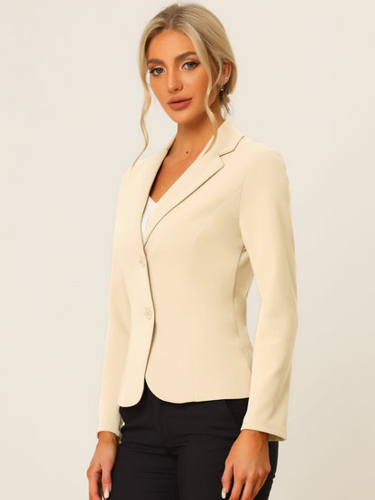 Elena Dames Blazer | Getailleerd Colbert met Revers & Knopen