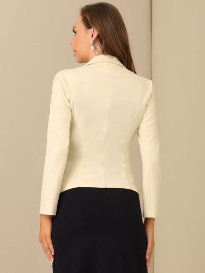 Elena Dames Blazer | Getailleerd Colbert met Revers & Knopen