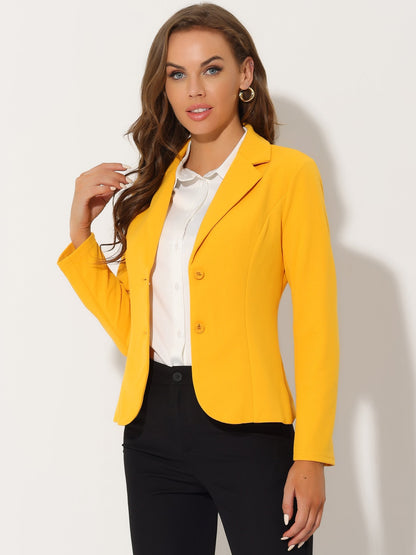Elena Dames Blazer | Getailleerd Colbert met Revers & Knopen