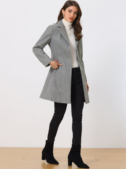 Isabelle Dames Winterjas | Lange Jas met Knoopsluiting