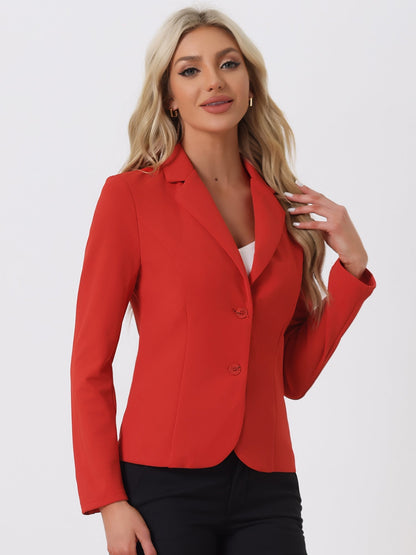 Elena Dames Blazer | Getailleerd Colbert met Revers & Knopen