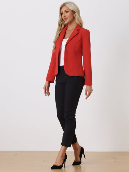 Elena Dames Blazer | Getailleerd Colbert met Revers & Knopen