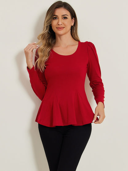 Mila Shirt Dames | Lange Mouwen & Ronde Hals
