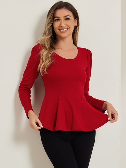 Mila Shirt Dames | Lange Mouwen & Ronde Hals