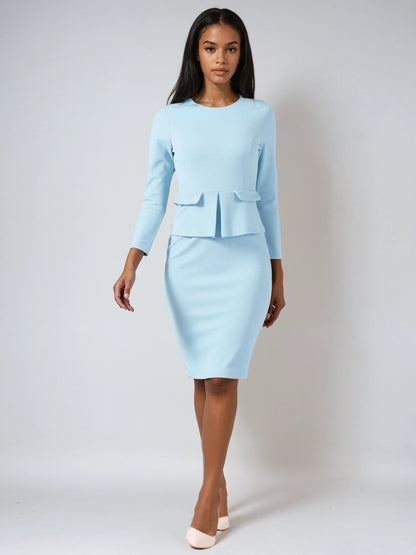 Elena Set Dames | Top & Rok – Bodycon & Lange Mouwen