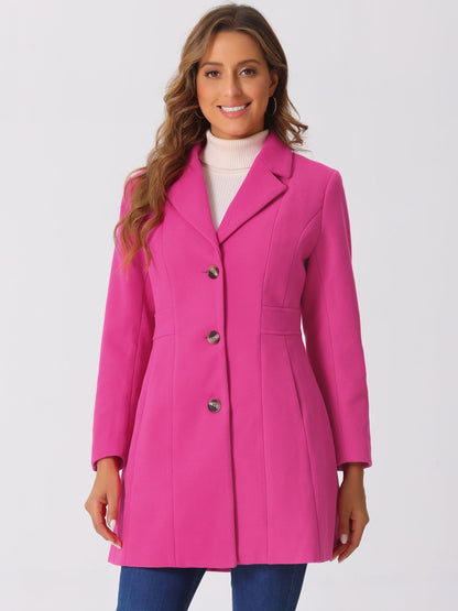 Isabelle Dames Winterjas | Lange Jas met Knoopsluiting