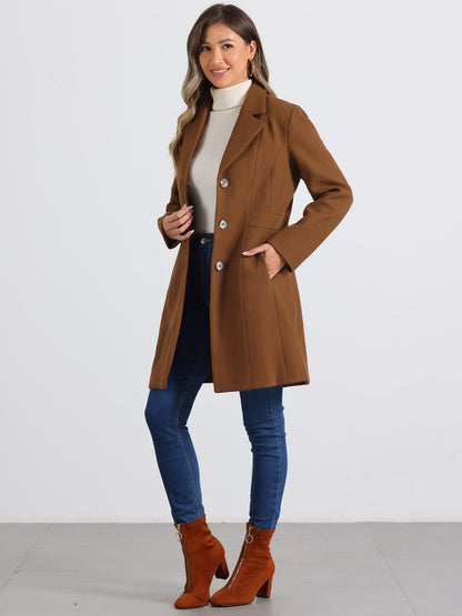 Isabelle Dames Winterjas | Lange Jas met Knoopsluiting