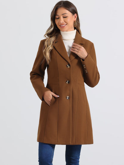 Isabelle Dames Winterjas | Lange Jas met Knoopsluiting