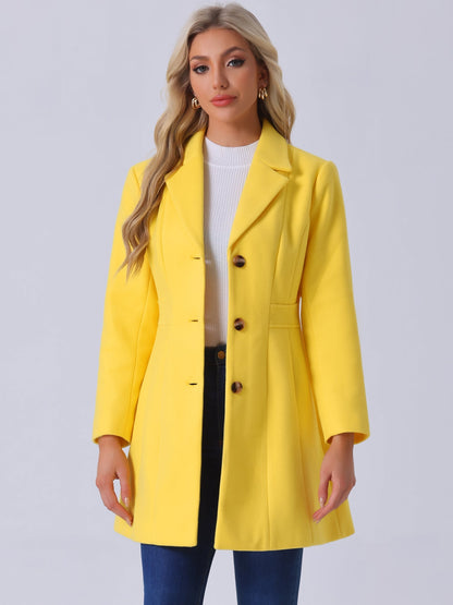 Isabelle Dames Winterjas | Lange Jas met Knoopsluiting