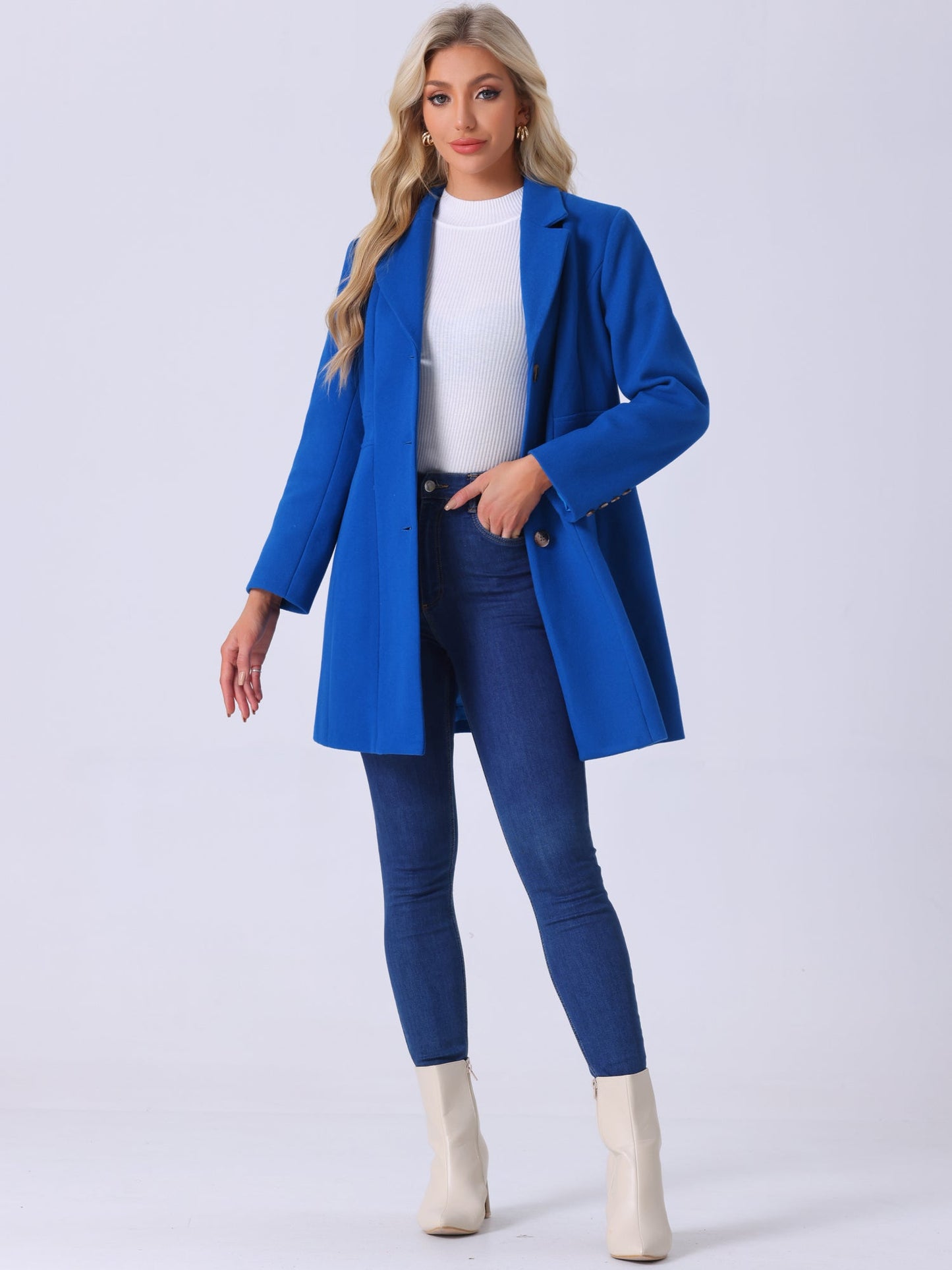 Isabelle Dames Winterjas | Lange Jas met Knoopsluiting
