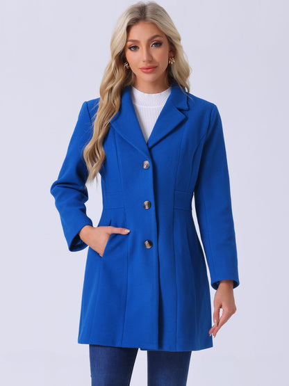 Isabelle Dames Winterjas | Lange Jas met Knoopsluiting