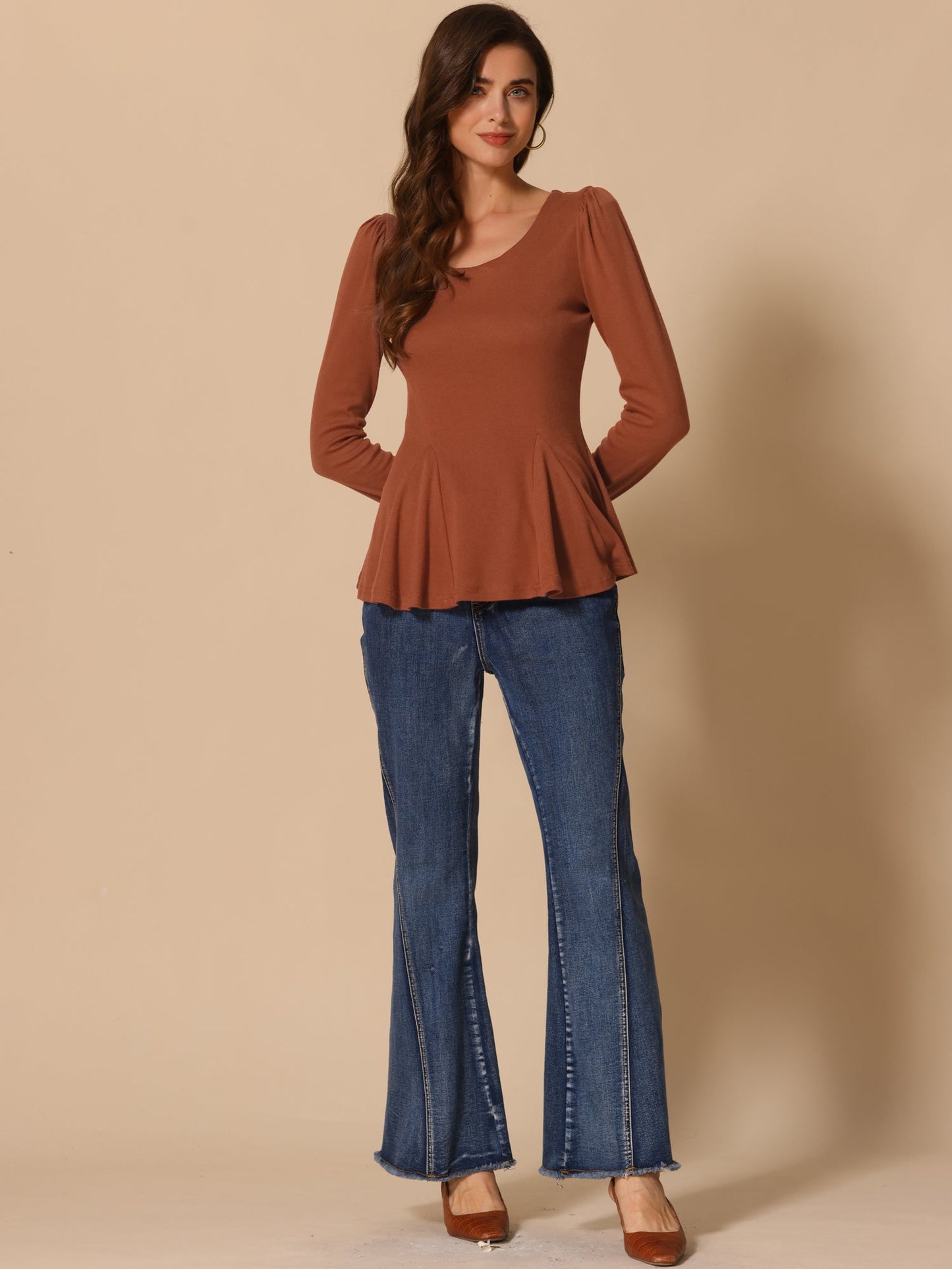 Mila Shirt Dames | Lange Mouwen & Ronde Hals
